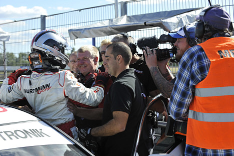 Der var jubel hos Hartmann Honda Racing.